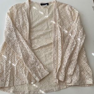 White lace cardigan